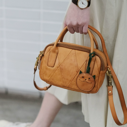 李記 | 原創手工真皮 | 日系復古い質感手提包cm317號