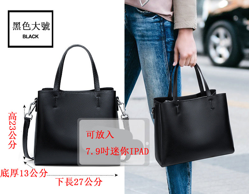 李記 | 原創手工真皮 | 職人が手作業で簡約手拎包D7951號