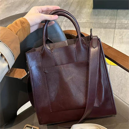 Li Ji | Original handmade genuine leather | Western-style and versatile daily handbag No. D9232 