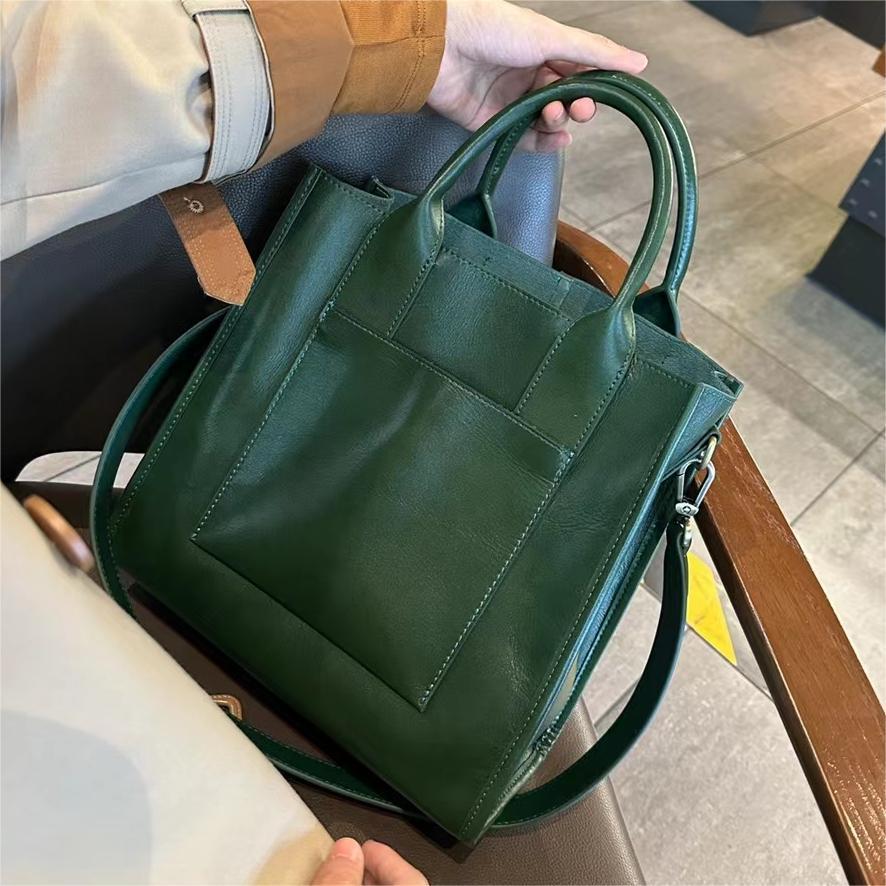 Li Ji | Original handmade genuine leather | Western-style and versatile daily handbag No. D9232 