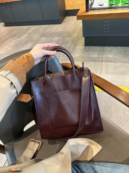 Li Ji | Original handmade genuine leather | Western-style and versatile daily handbag No. D9232 