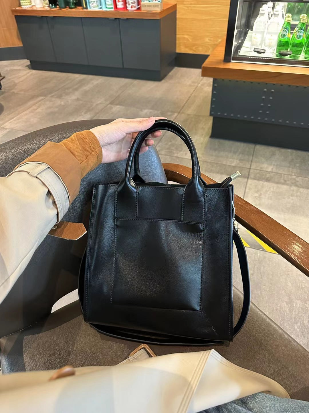 Li Ji | Original handmade genuine leather | Western-style and versatile daily handbag No. D9232 