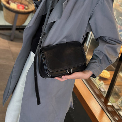 李記 | 原創手工真皮 | 經典休閒い簡單斜唄包D9260號