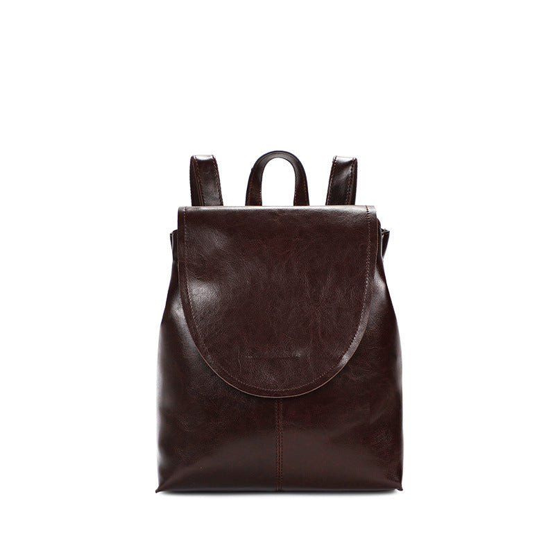 李記 | 原創手工真皮 | 韓版 英倫百搭 後背包D9764號