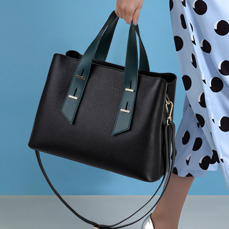 李記 | 原創手工真皮 | 超人気メ色が濃く、手提包E0359號