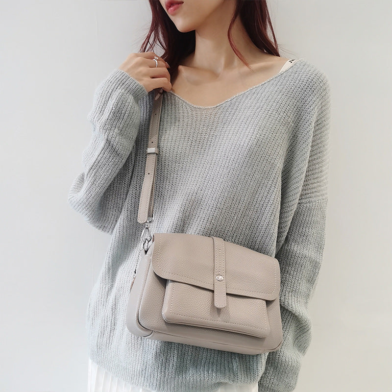 李記 | 原創手工真皮 | 優雅で気質が勢い質感肩背包F628號