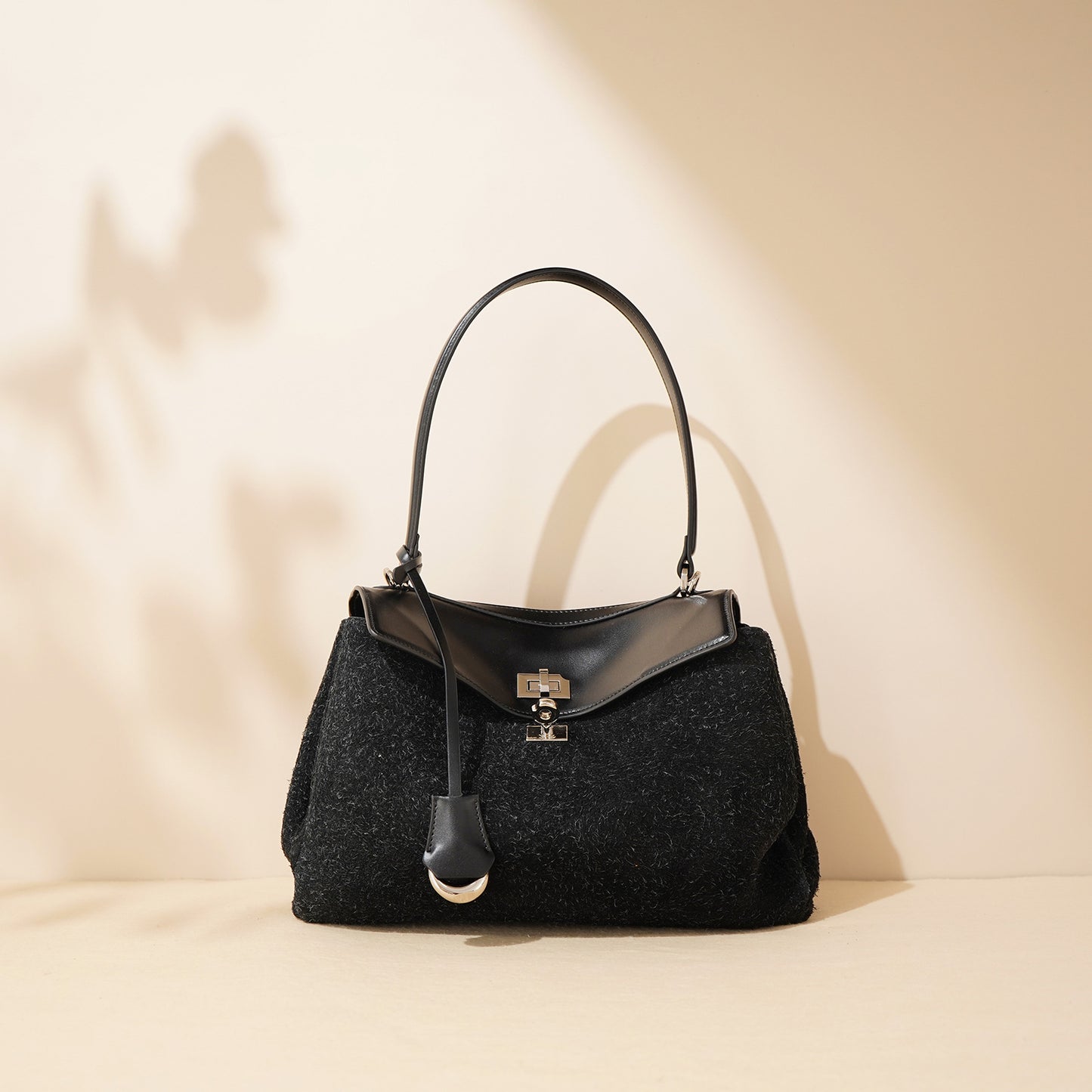 Li Ji | Original handmade leather | High-end frosted cowhide handheld Kelly bag No. F9766 