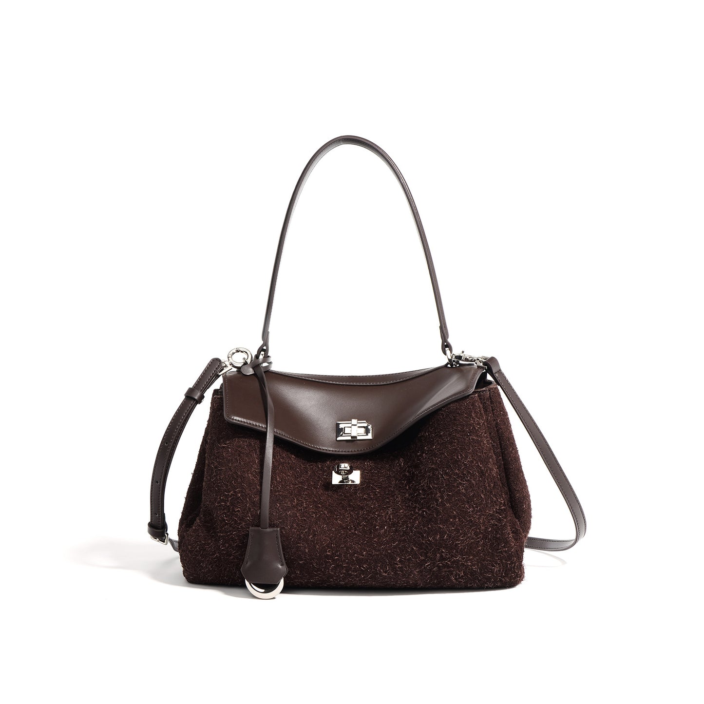 Li Ji | Original handmade leather | High-end frosted cowhide handheld Kelly bag No. F9766 