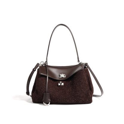 Li Ji | Original handmade leather | High-end frosted cowhide handheld Kelly bag No. F9766 