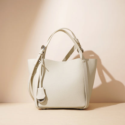 李記 | 原創手工真皮 | 小清新い實用通勤手提包F9795A號