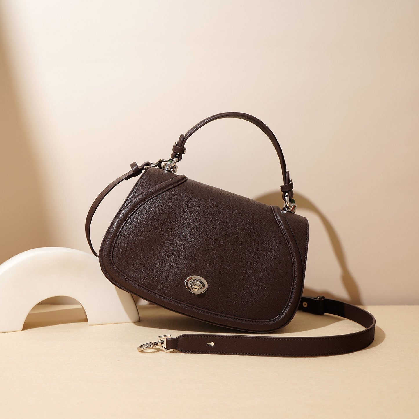 李記 | 原創手工真皮 | 法式復古の馬鞍包F9827號