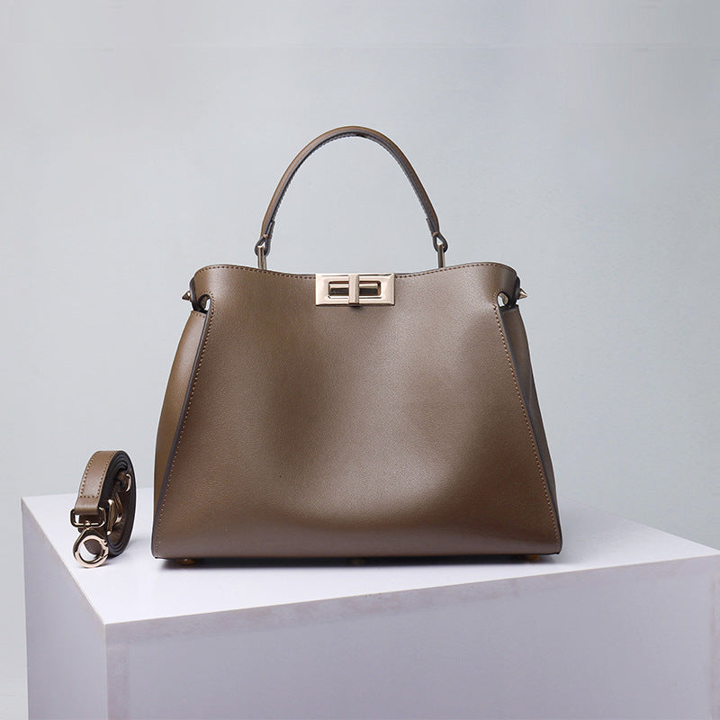 李記 | 原創手工真皮 | 職業風氣質の手提包FD010號