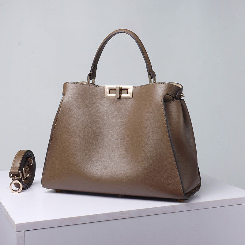 李記 | 原創手工真皮 | 職業風氣質の手提包FD010號