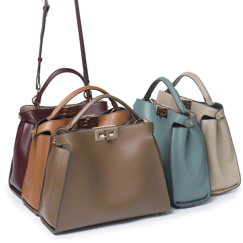 李記 | 原創手工真皮 | 職業風氣質の手提包FD010號