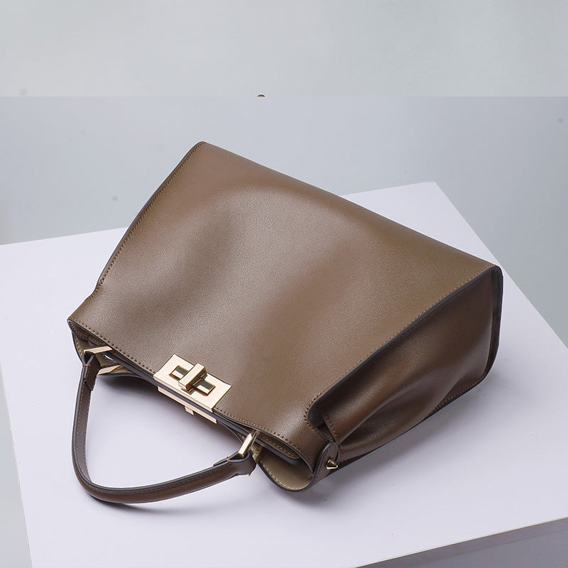 李記 | 原創手工真皮 | 職業風氣質の手提包FD010號