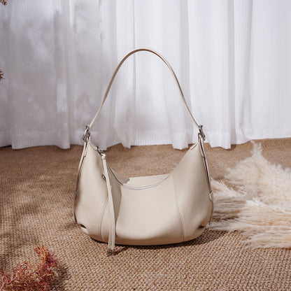 李記 | 原創手工真皮 | 經典慵懶~輕奢月牙包FJ3292A號
