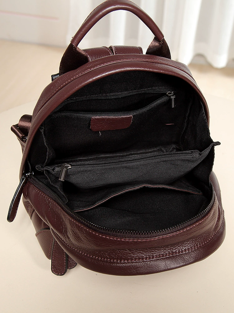 李記 | 原創手工真皮 | 小身材 大容量の輕便後背包H082號