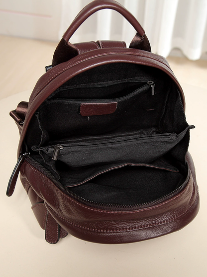 李記 | 原創手工真皮 | 小身材 大容量の輕便後背包H082號