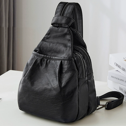 李記 | 原創手工真皮 | 多機能ミニ軽量ム小背包H104號