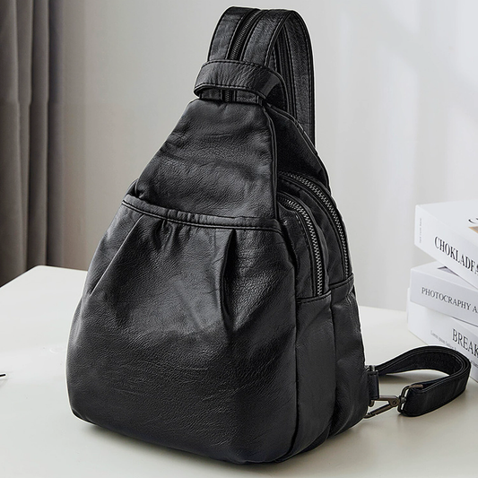 李記 | 原創手工真皮 | 多機能ミニ軽量ム小背包H104號