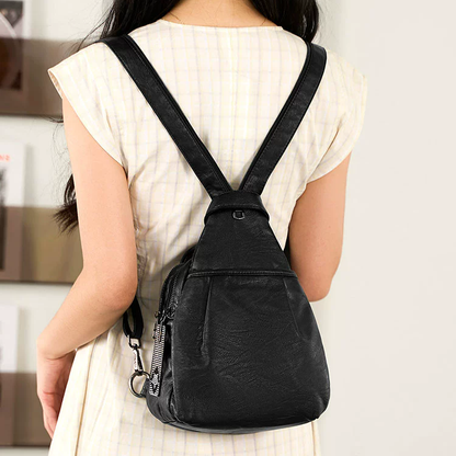 李記 | 原創手工真皮 | 多機能ミニ軽量ム小背包H104號