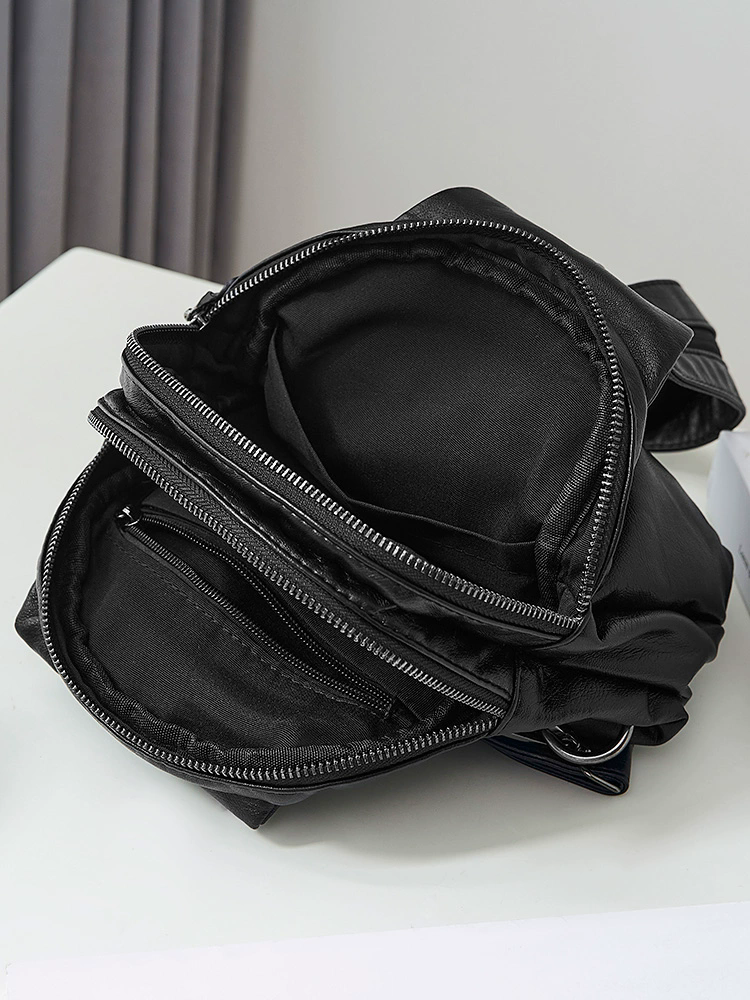 李記 | 原創手工真皮 | 多機能ミニ軽量ム小背包H104號