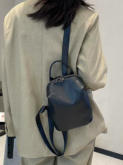 李記 | 原創手工真皮 | 簡約實力派の通勤後背包H182號