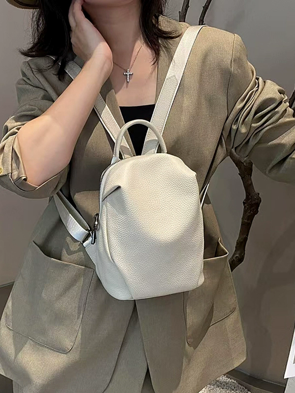 李記 | 原創手工真皮 | 簡約實力派の通勤後背包H182號