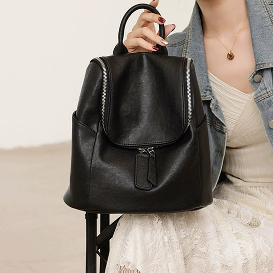 李記 | 原創手工真皮 | 氣質通勤風の後背包H197號