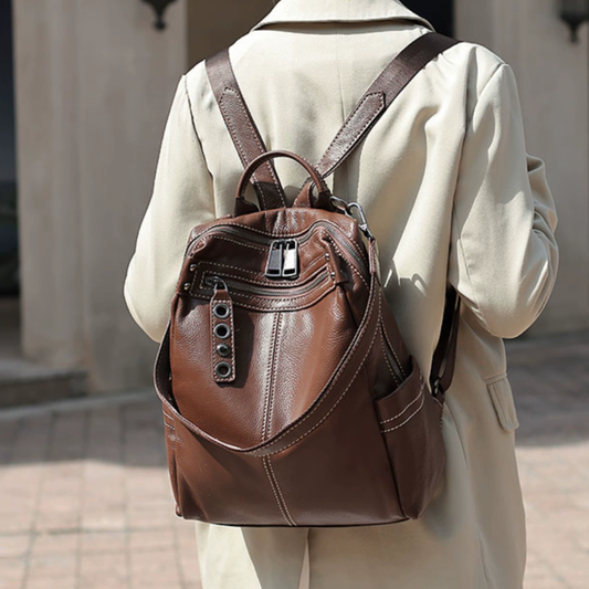 李記 | 原創手工真皮 | 高級感の差旅後背包H214號