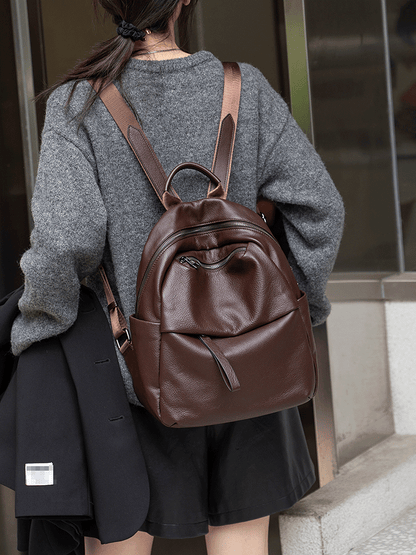 李記 | 原創手工真皮 | 簡約軟皮い後背包H248號