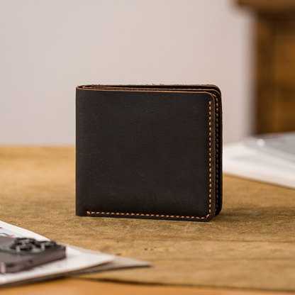 李記 | 原創手工真皮 |  純手縫い本革三つ折り卡包HB003號