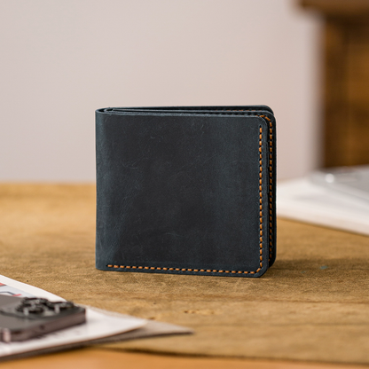 李記 | 原創手工真皮 |  純手縫い本革三つ折り卡包HB003號