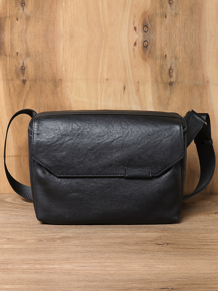 李記 | 原創手工真皮 | 簡約俐落設計の斜唄包JZ012號