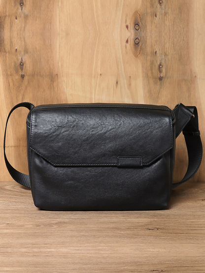 李記 | 原創手工真皮 | 簡約俐落設計の斜唄包JZ012號