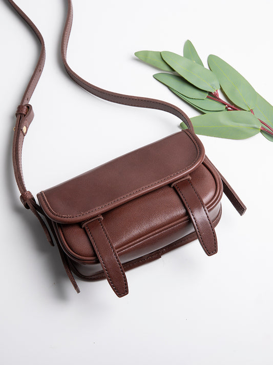 Li Ji | Original handmade genuine leather | Premium textured design mini square bag No. JZ259 