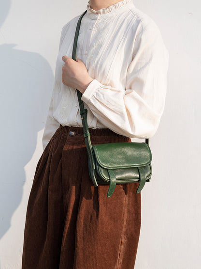 Li Ji | Original handmade genuine leather | Premium textured design mini square bag No. JZ259 