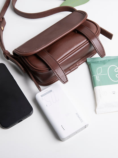 Li Ji | Original handmade genuine leather | Premium textured design mini square bag No. JZ259 