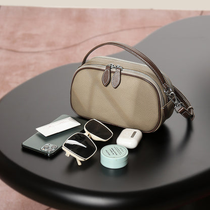 Li Ji | Original handmade genuine leather | Xia の単品でprivate and Chong拝し slanted bag No. L4005 