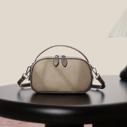 Li Ji | Original handmade genuine leather | Xia の単品でprivate and Chong拝し slanted bag No. L4005 