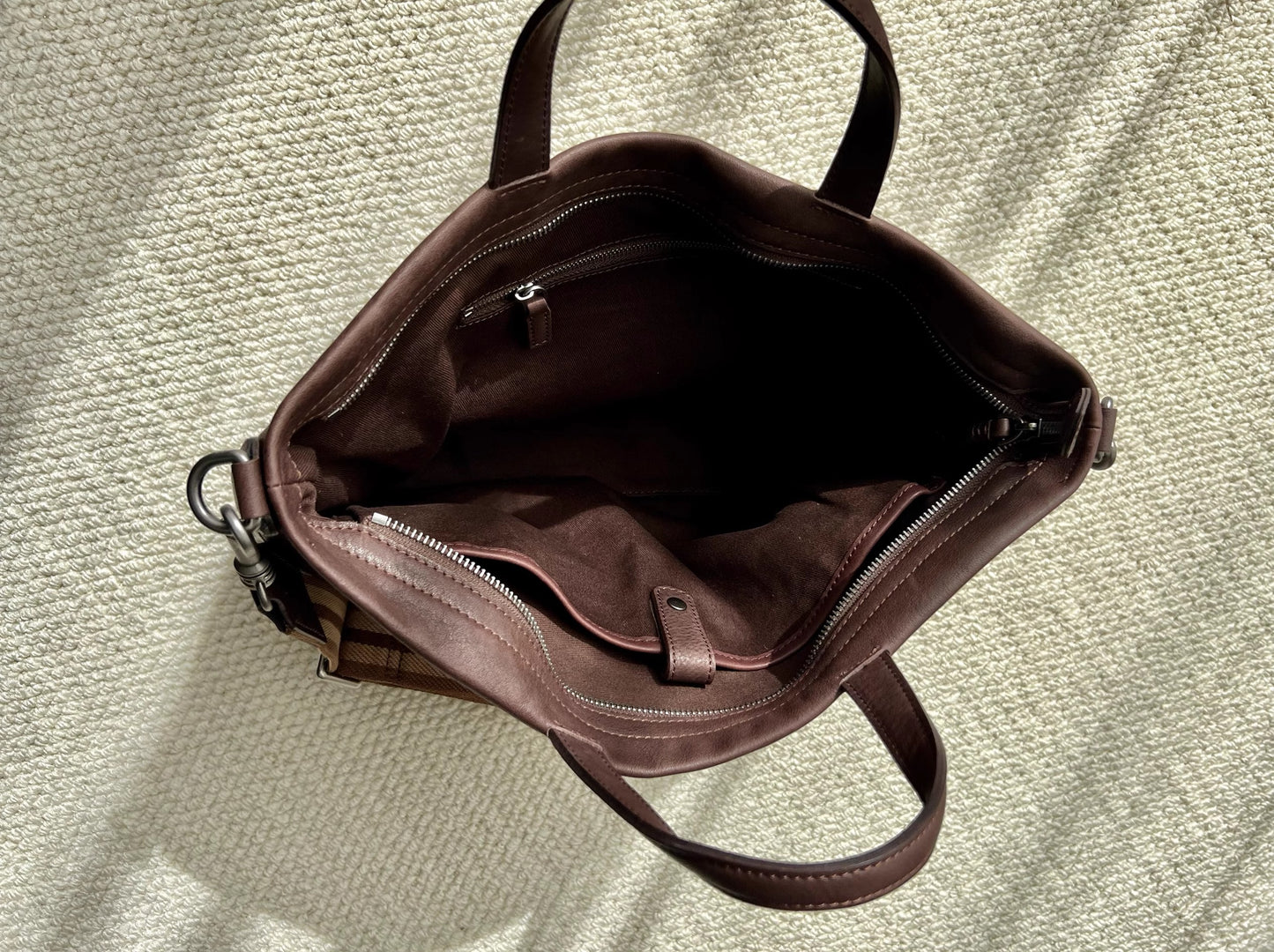 Li Ji | Original handmade genuine leather | Washed craftsmanship and relaxed retro shoulder bag No. 056633 