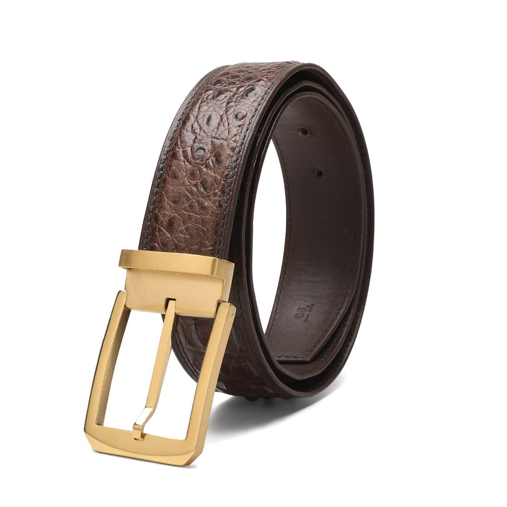 李記 | 原創手工真皮 | 暹羅鱷魚皮針扣腰帶 PD181號