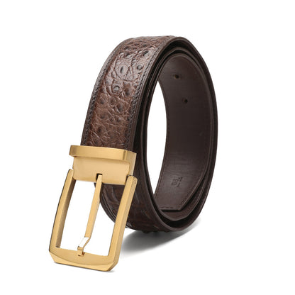 李記 | 原創手工真皮 | 暹羅鱷魚皮針扣腰帶 PD181號