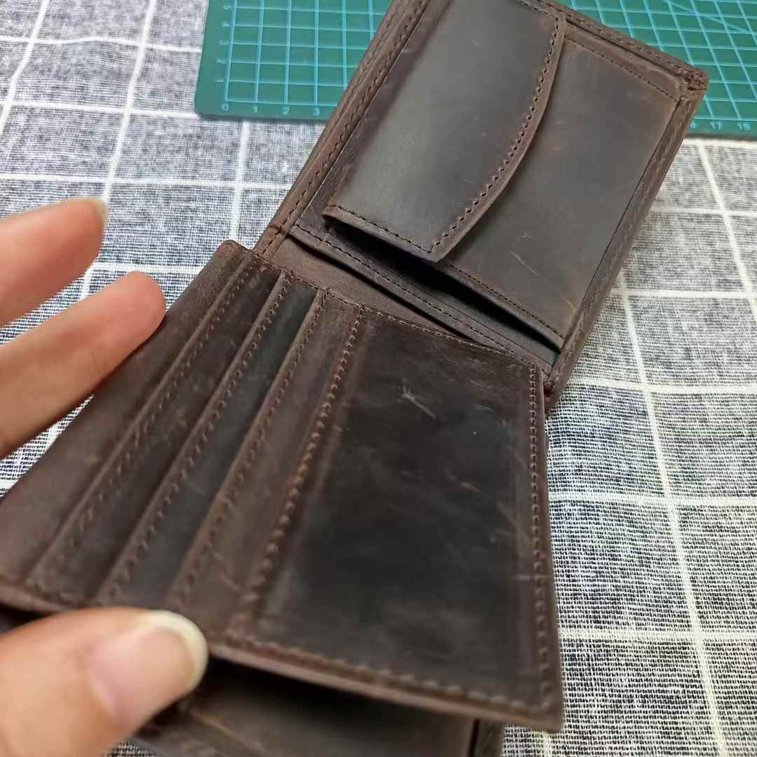 李記手工真皮 - 航海術圖示短夾 1040號