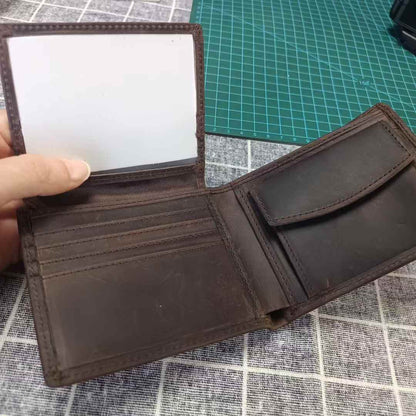 李記手工真皮 - 航海術圖示短夾 1040號