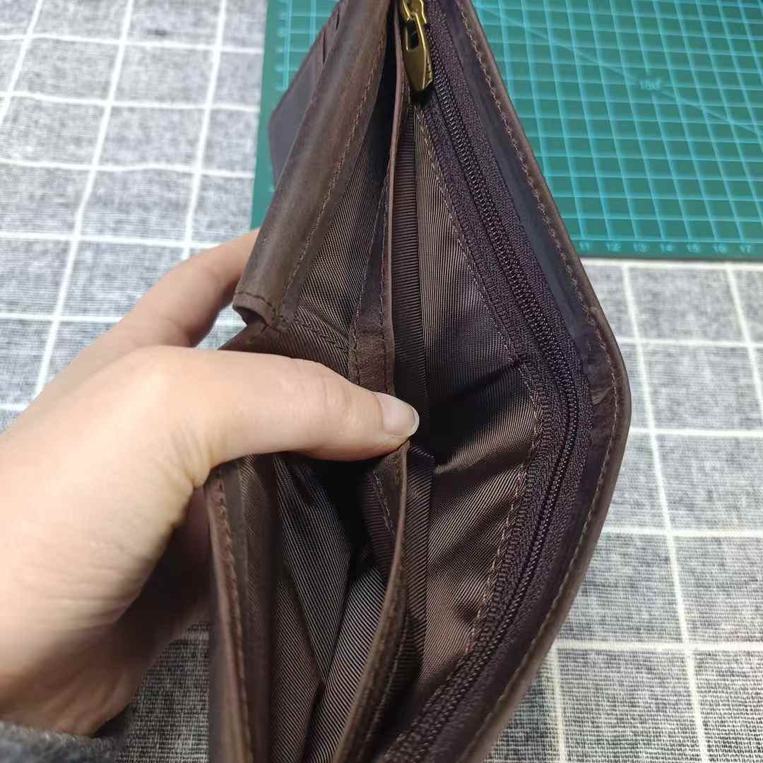 李記手工真皮 - 航海術圖示短夾 1040號