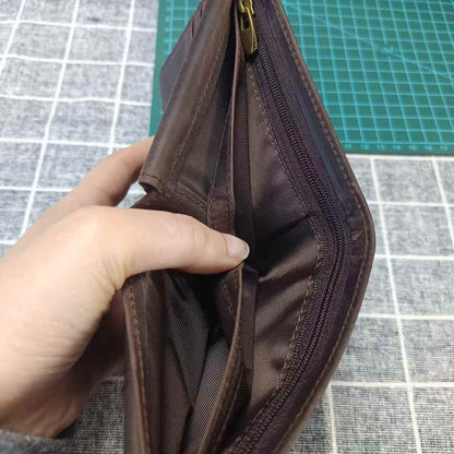 李記手工真皮 - 航海術圖示短夾 1040號