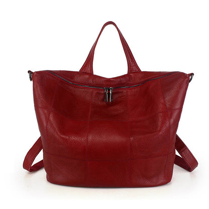 李記 | 原創手工真皮 | 格子元素で後背包b771號