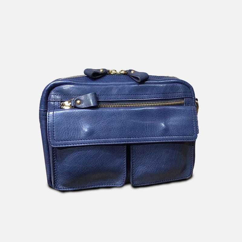 Li Ji | Original handmade leather | British street style crossbody bag for men and women No. 726