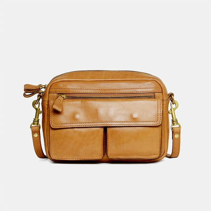 Li Ji | Original handmade leather | British street style crossbody bag for men and women No. 726